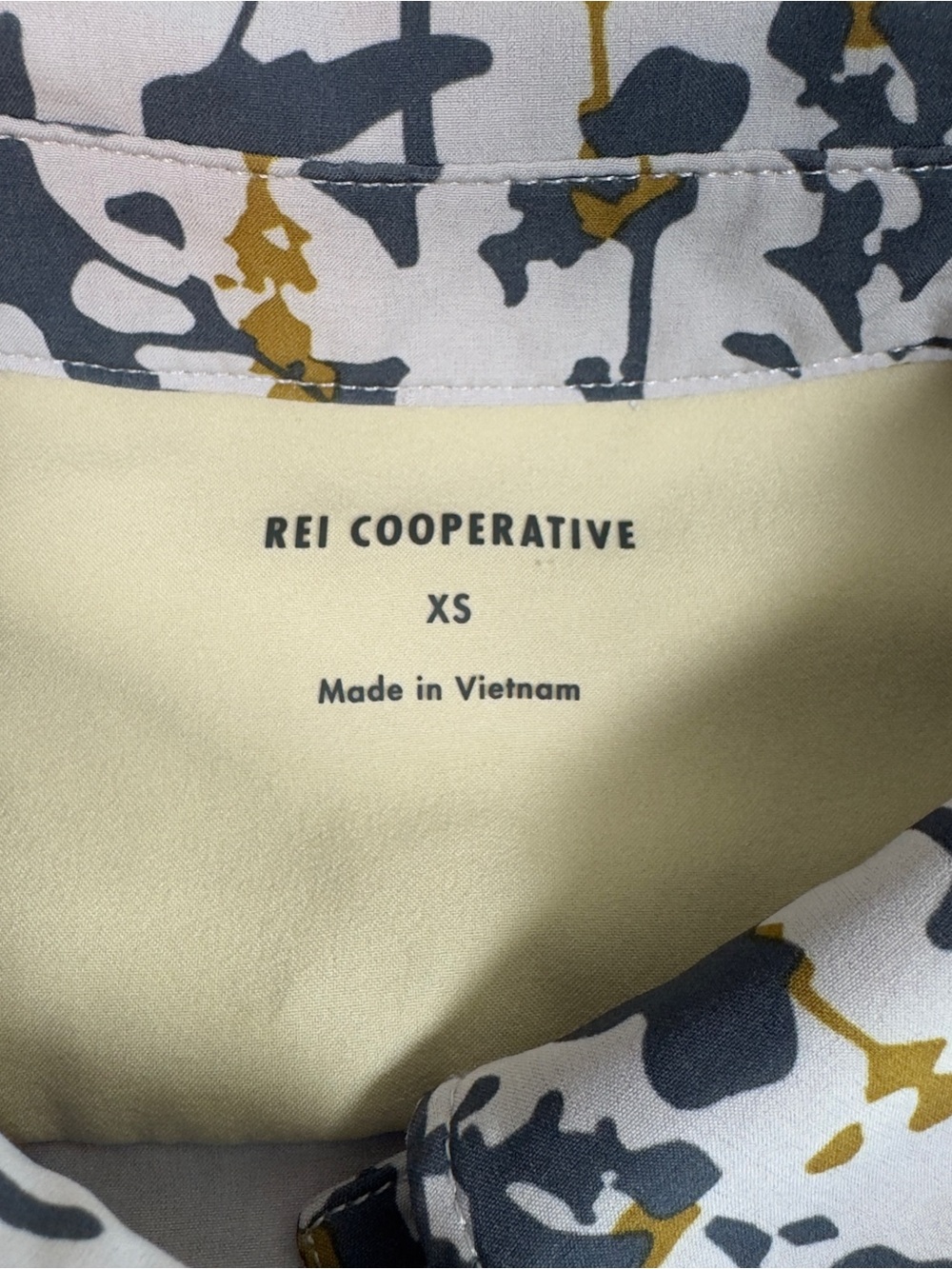 REI Cooperative Floral Print Midi Shirt Dress Drawstring Waist Cap Sleeve XS - Picture 7 of 15